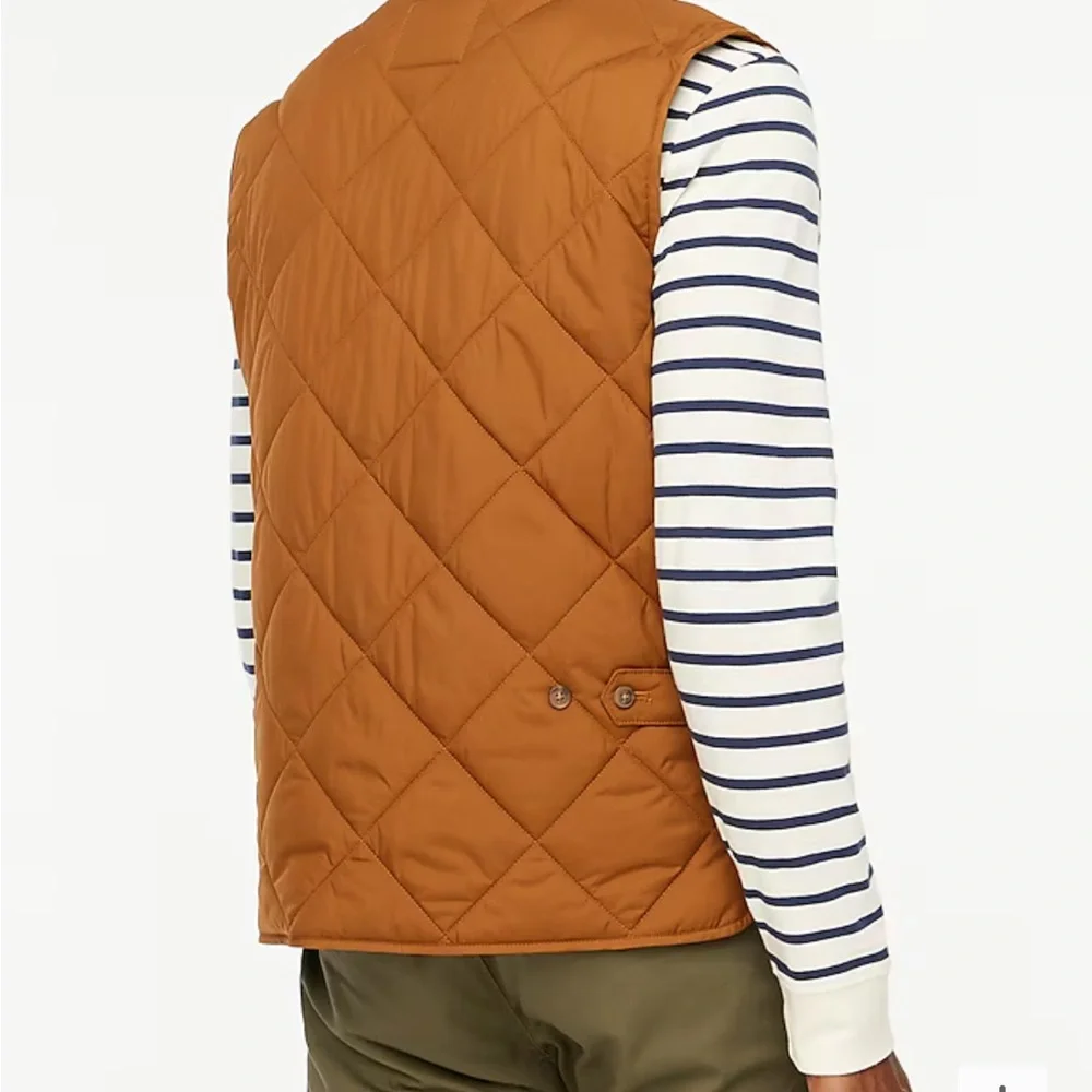 J. Crew Quilted Vest in Copper
